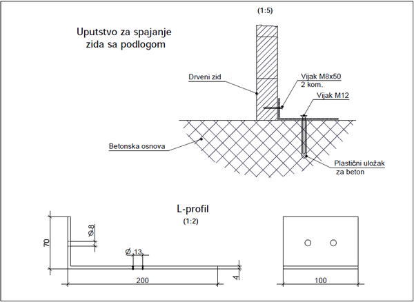 Assembly and mounting instructions included in the construction drawings